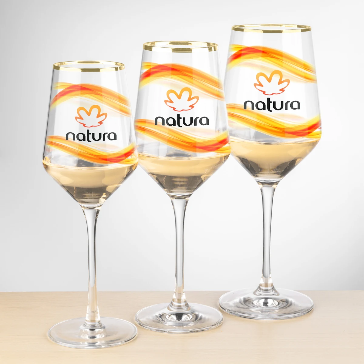 Tucson Gold Rim Wine Glass - VividPrint™ 1