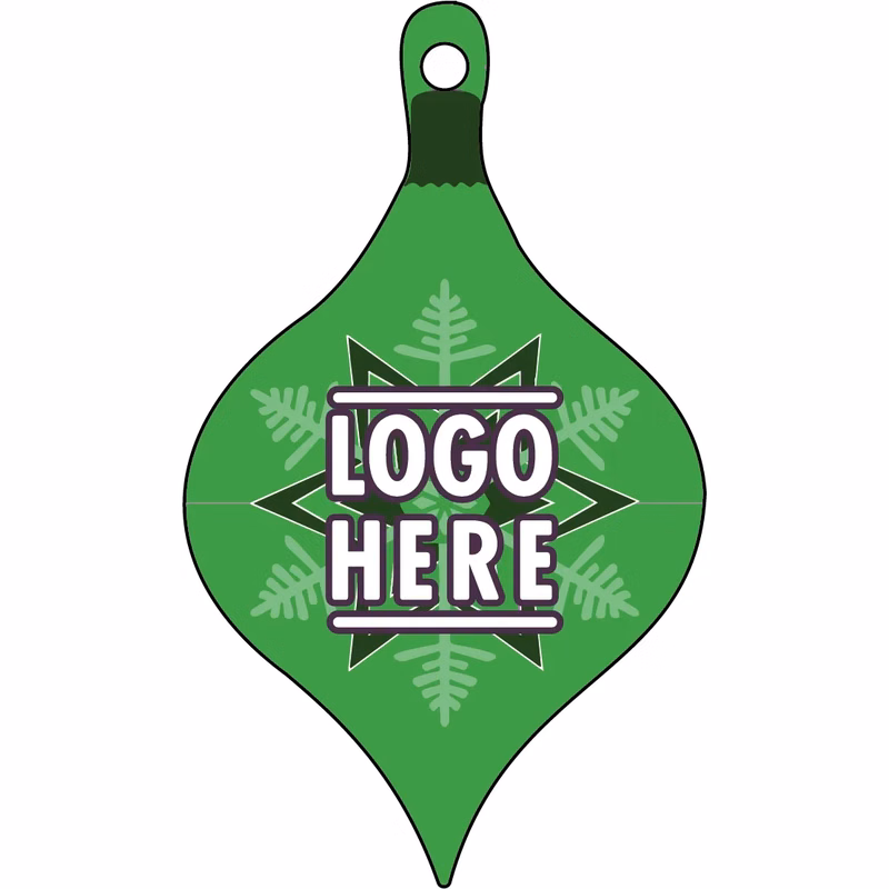 1/4" Recycled Wood Ornaments-Ornament 1 - Green