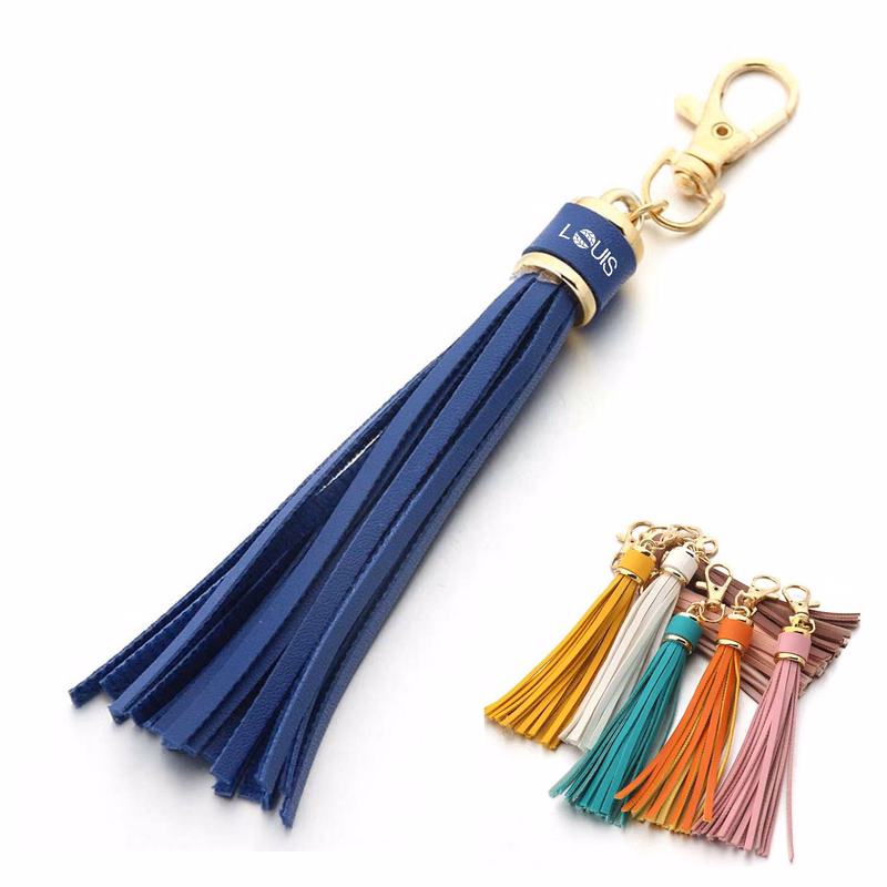 PU Leather Tassel Keychains