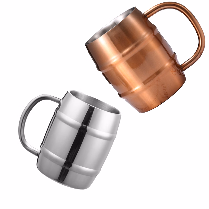 15oz Double-Wall Beer Cup With Handle