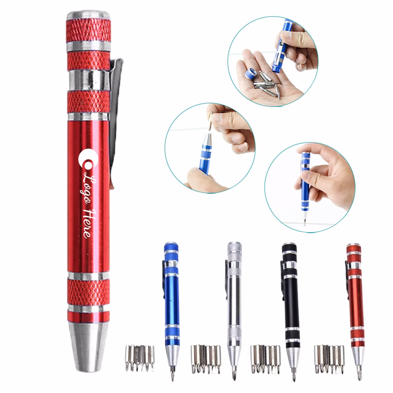 Aluminum 8-in-1 Screwdriver Pen Set