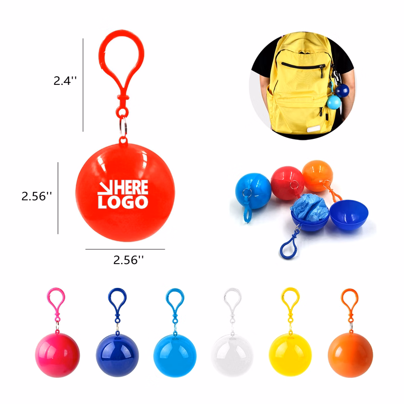 Portable Disposable Emergency Raincoats Ball MOQ 50