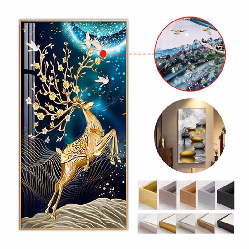 Diamonds Display Pictures W/ Aluminum Alloy Frame