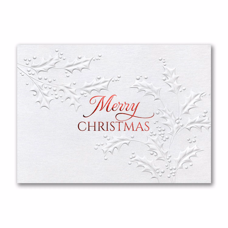 Subtle Holly Card