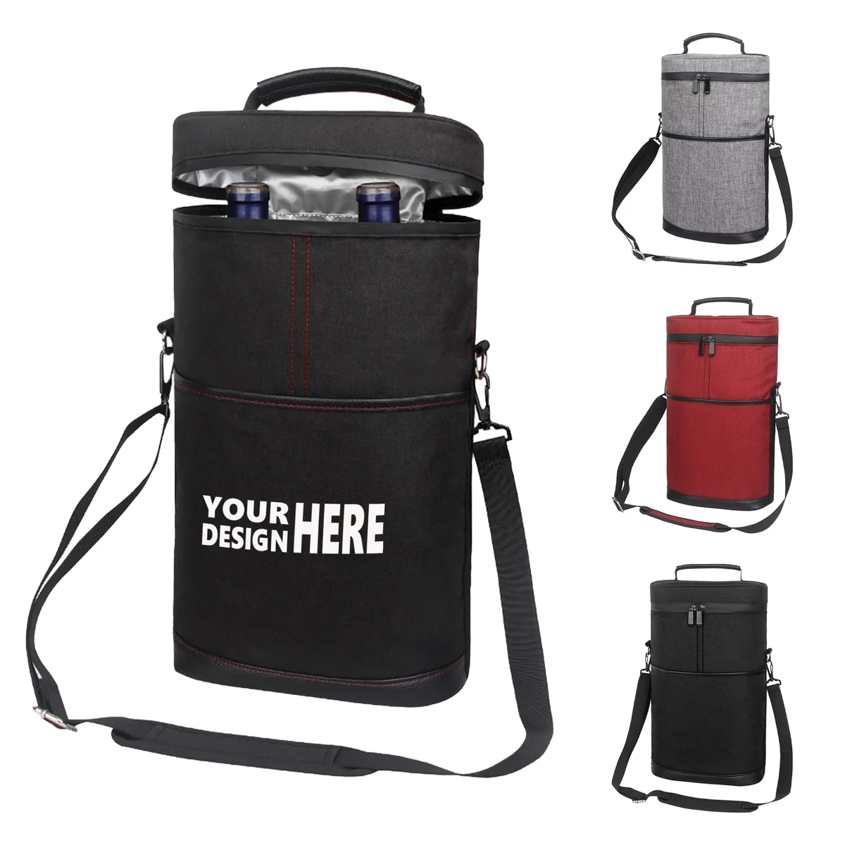 Handheld Round Insulated Wine Bag 1