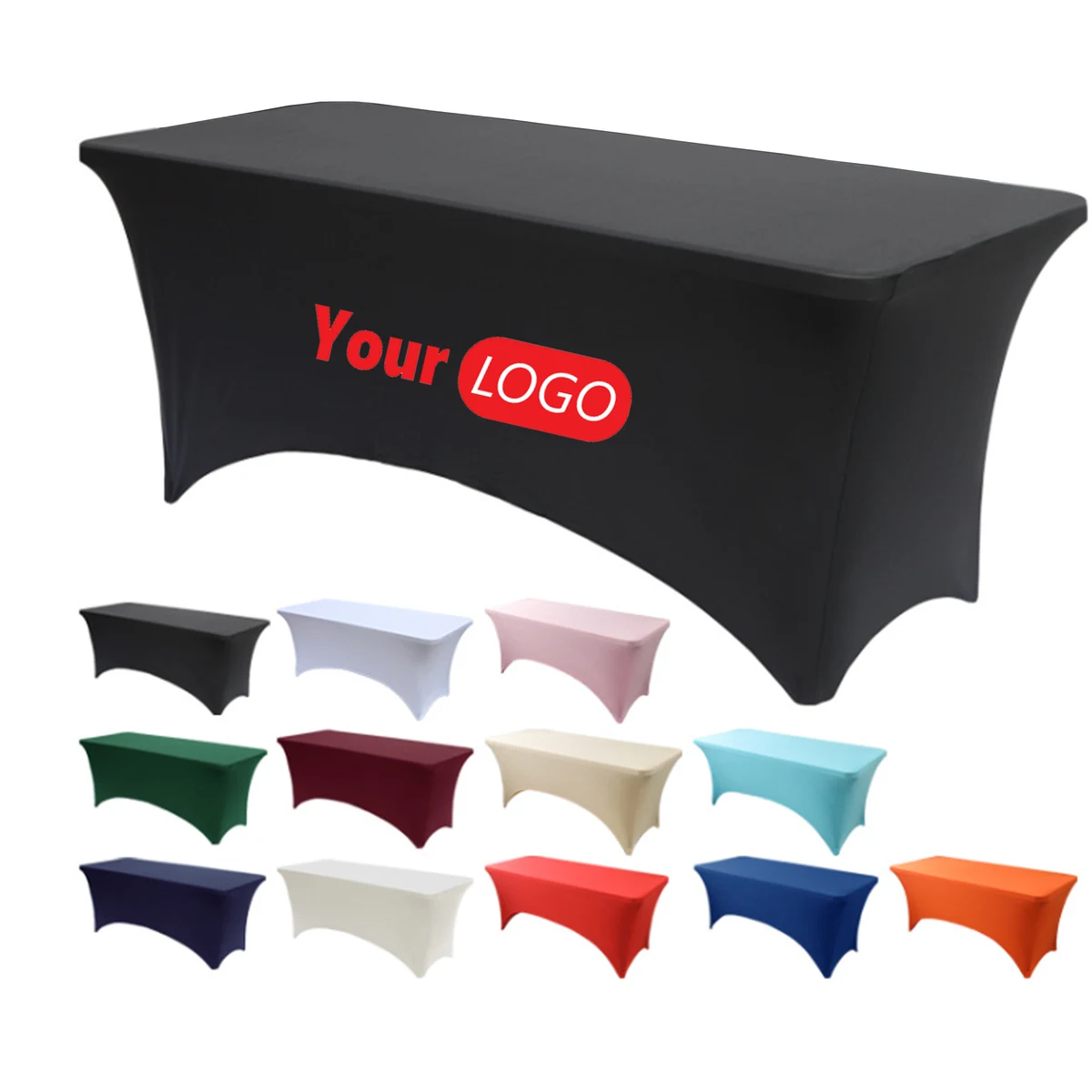 6ft Polyester Stretch Tablecloth 1