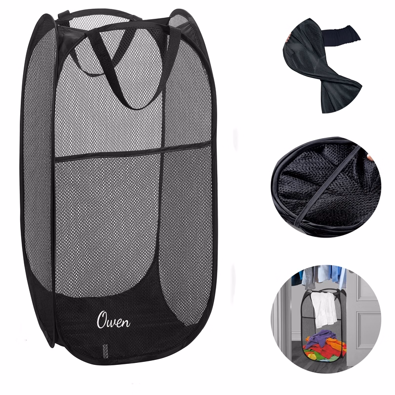 Foldable Mesh Laundry Storage Basket