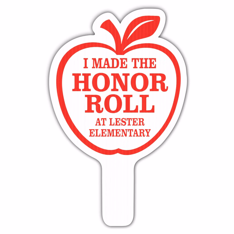 Apple Hand Fan, Screen Printed