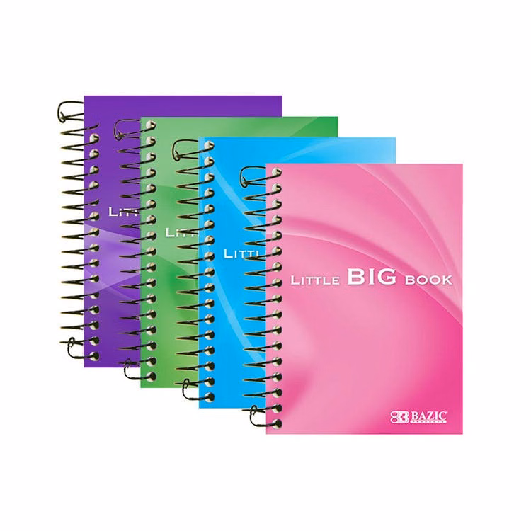 Spiral Fat Notebooks - 180 Pages 5.5" x 4"