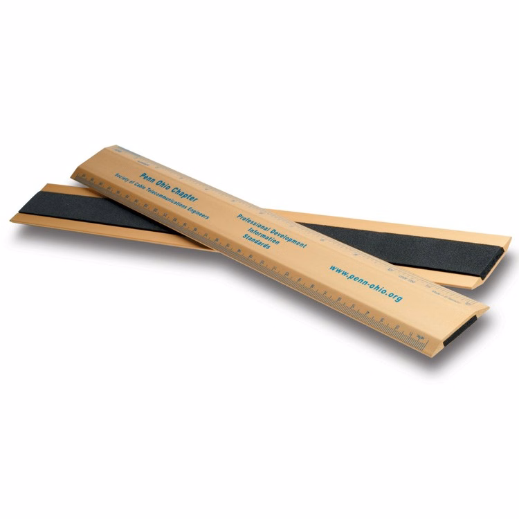 12" Non-Slip 2-Bevel Ruler