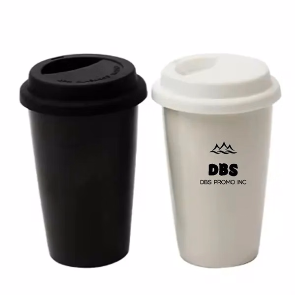 Convenient 12OZ Disposable Paper Cup with Lid - On-the-Go