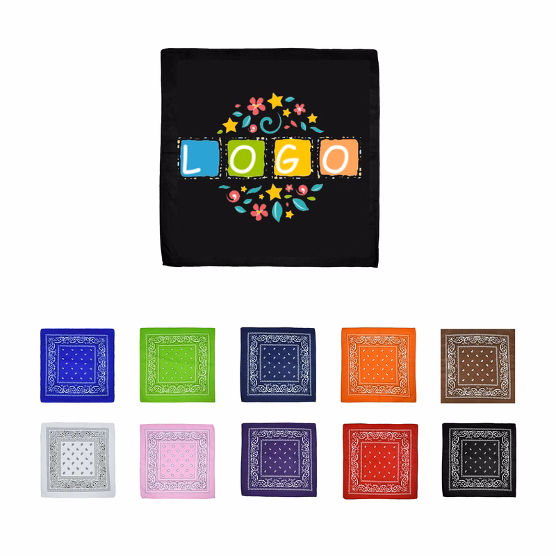 21.6-inch Polyester Square Scarf Silk Scarf