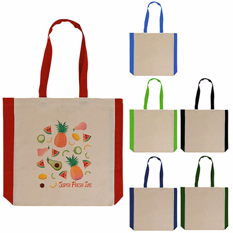 Side Color Cotton Tote