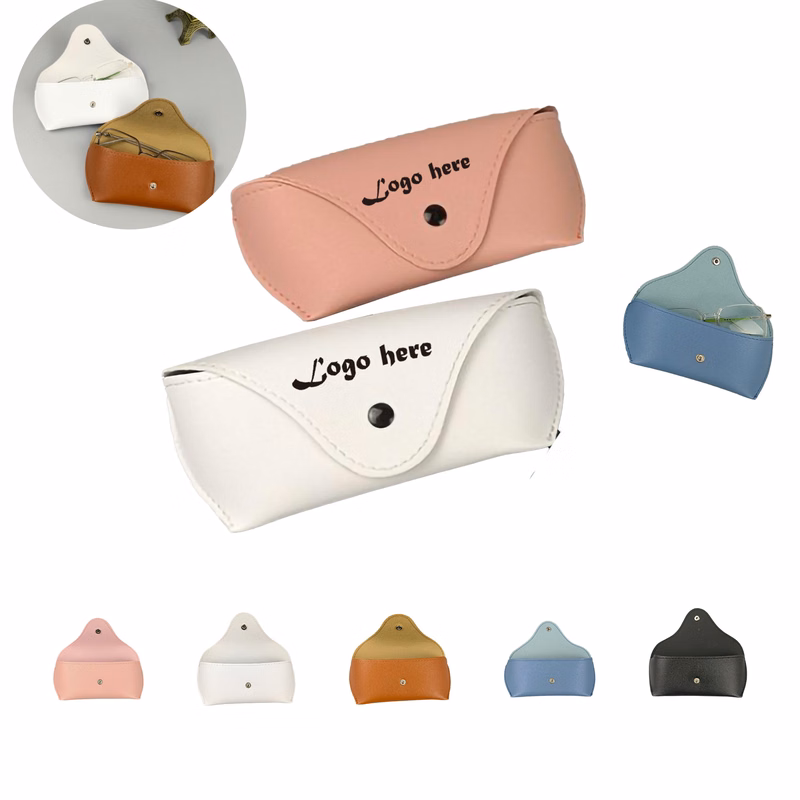MOQ50 PU Leather Portable Durable Soft Slim Glasses Case