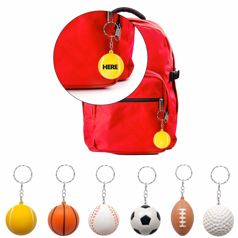 Keychain Foam Sponge Ball Stress Toy