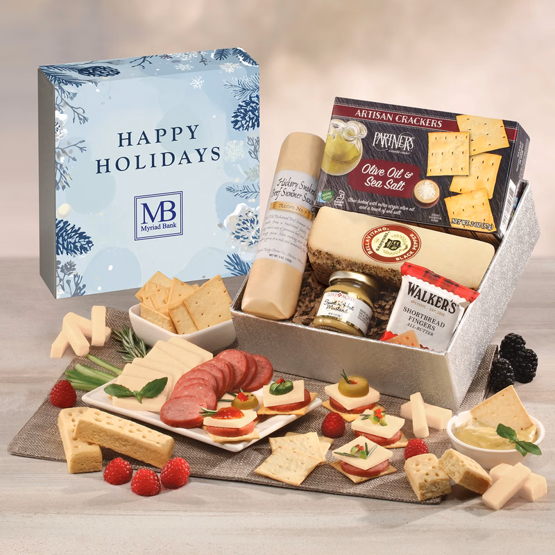 Snack Lover's Gift Box with Happy Holidays Sleeve