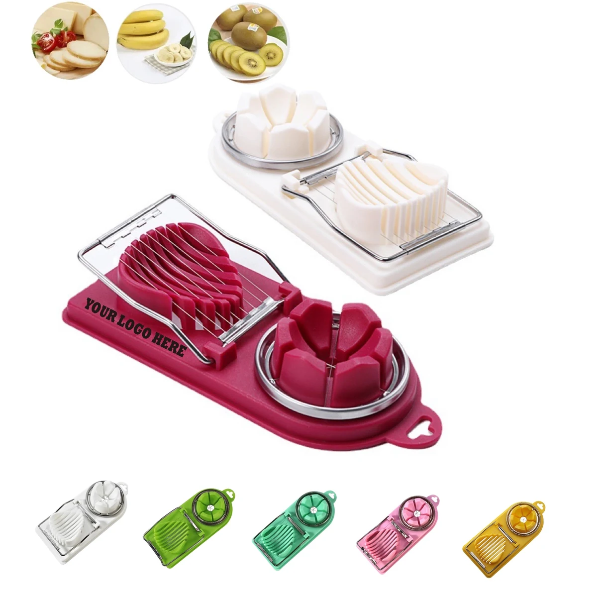 Multifunctional 2 In 1 Stainless Steel Egg Cutter 1
