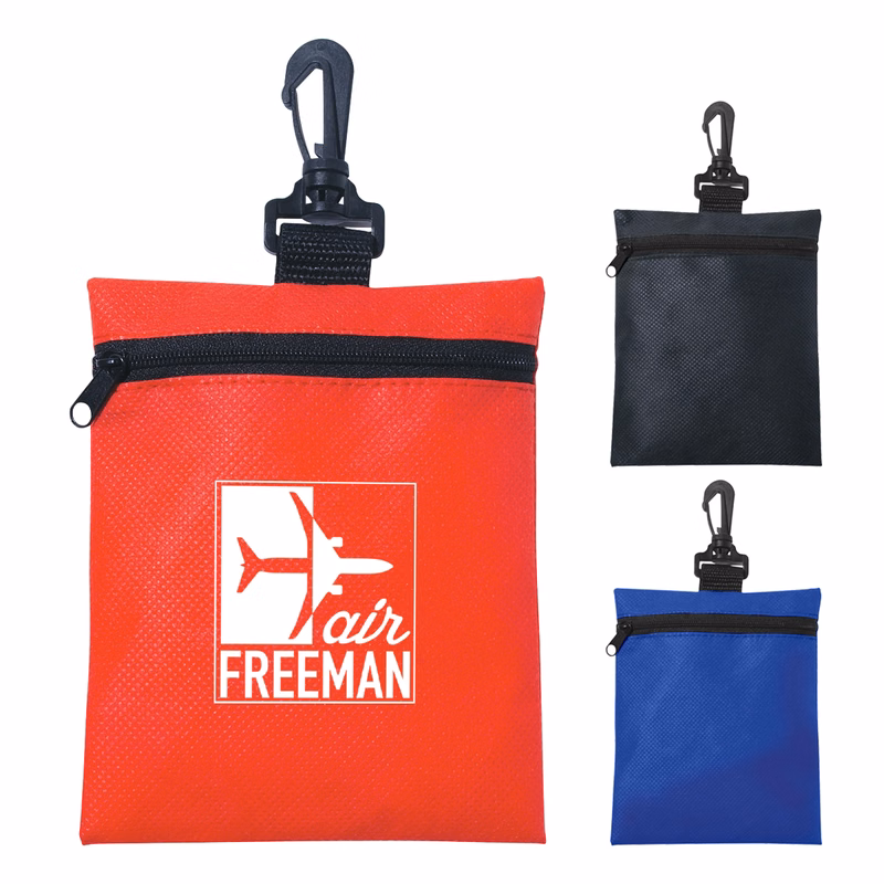 Non-Woven Zippered Pouch