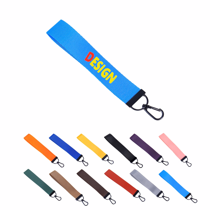 Solid Colors Ribbon Keychain Key Chain Lanyard