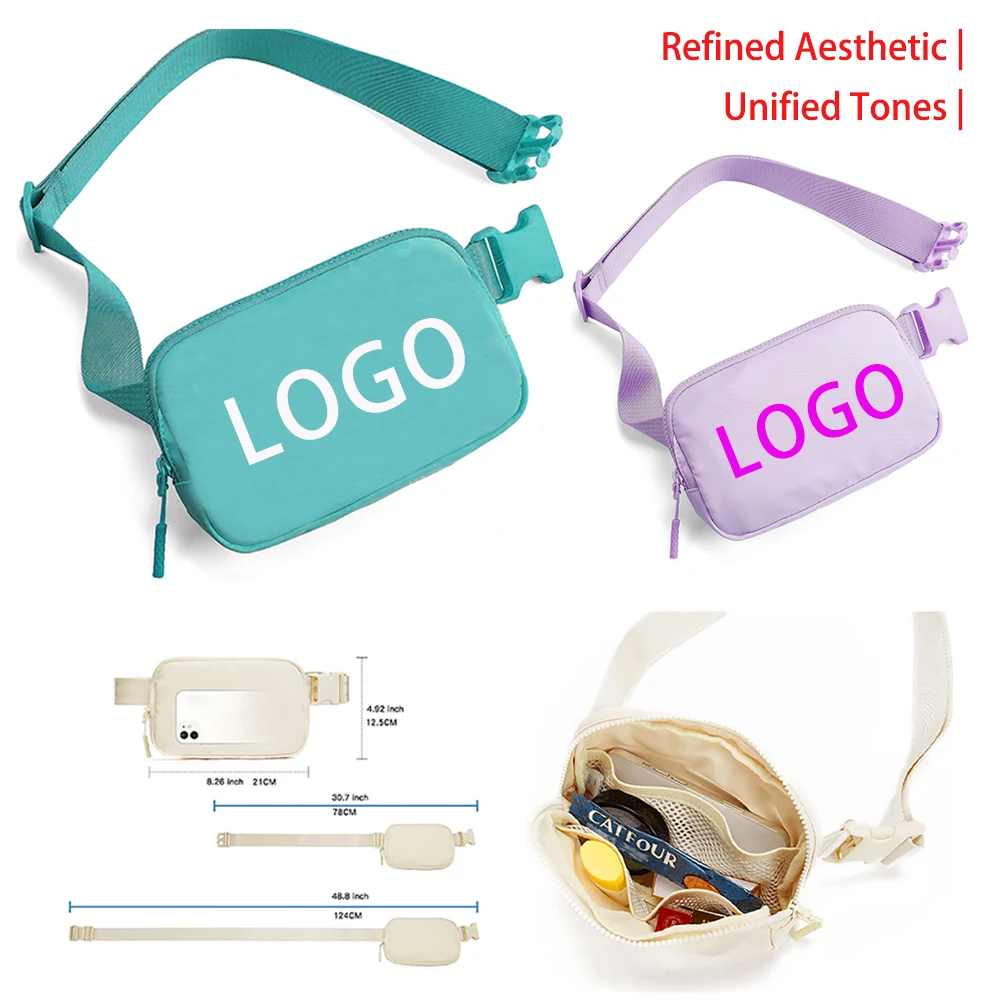 Monochromatic Waterproof Waist Pack 1