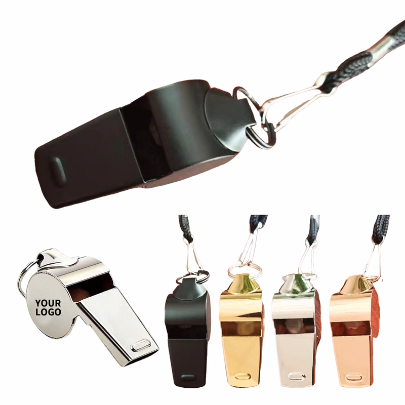 Stainless Steel Referee Whistle 1.8 x 0.6 x 0.8"