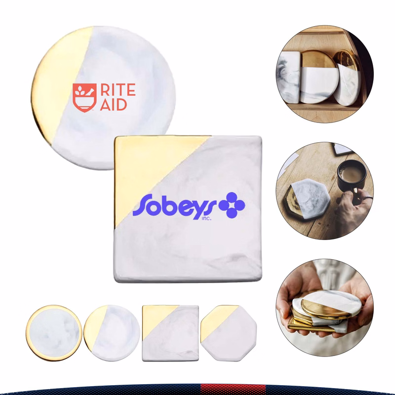 Striped Ceramic Coaster