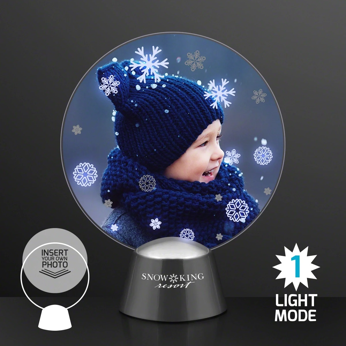 Animated LED Snowflakes Picture Frame 1