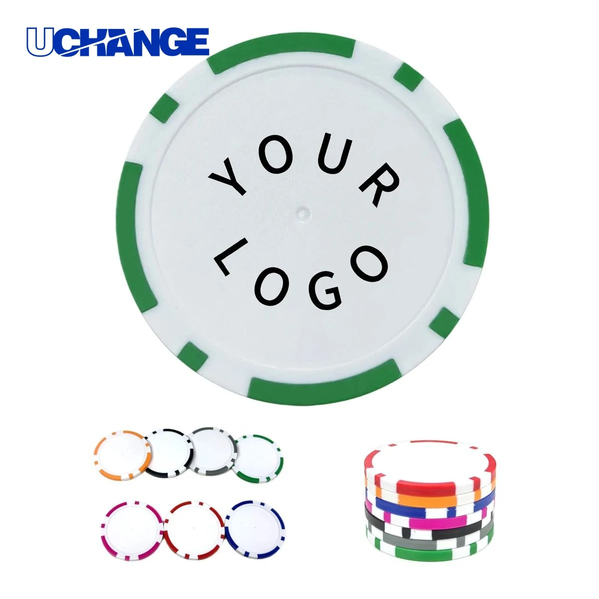 Striped Dice Poker Chips Game Pieces 1