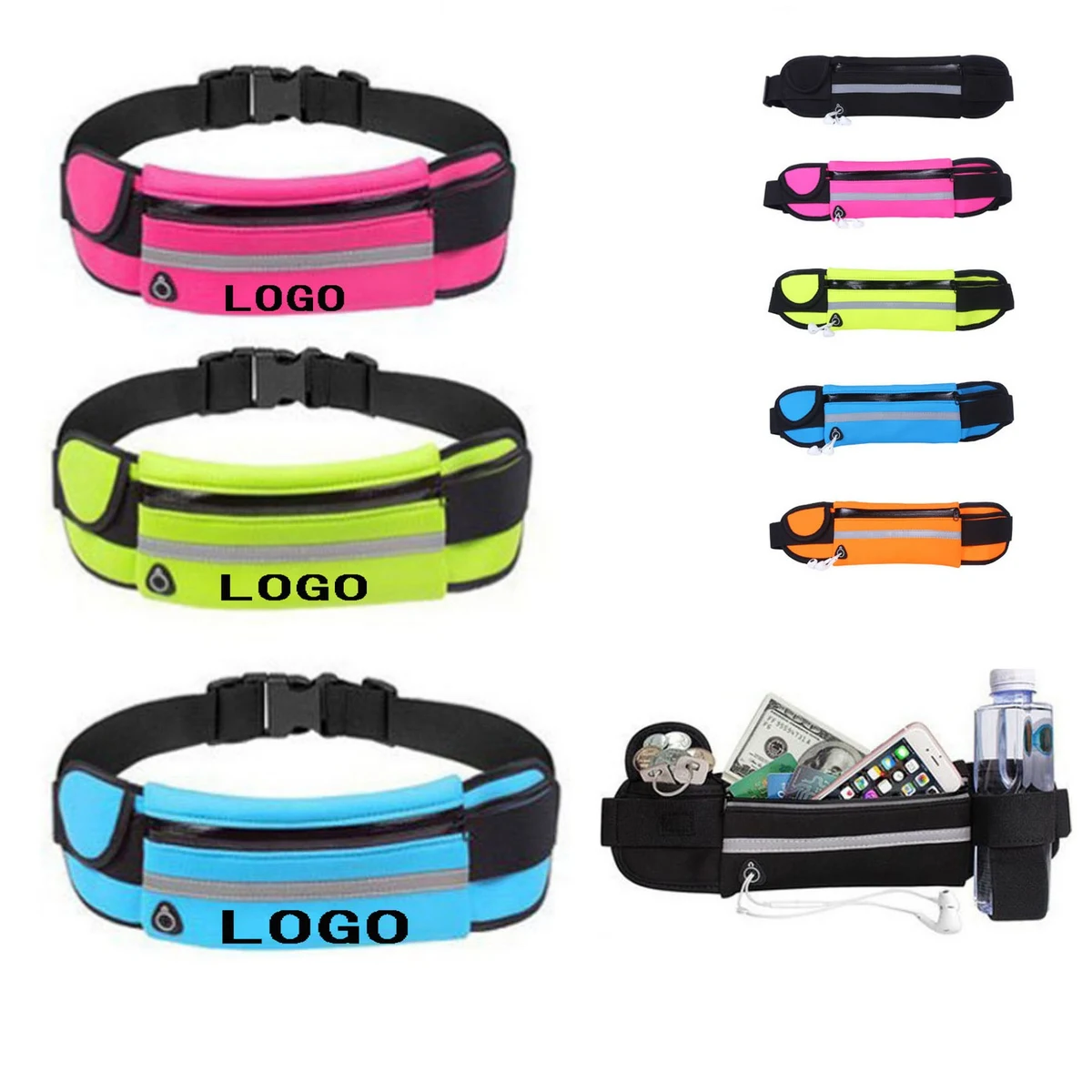 Running Waist Pack With Adjustable Elastic Strap 1