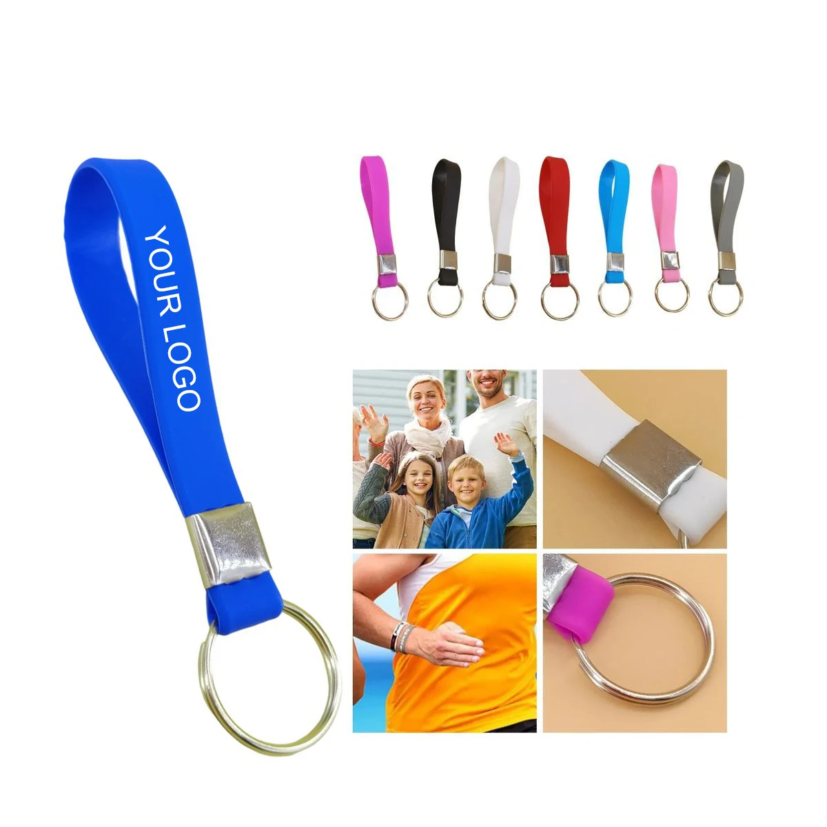 Silicone Wristband Key Chain Customizable for Branding 1