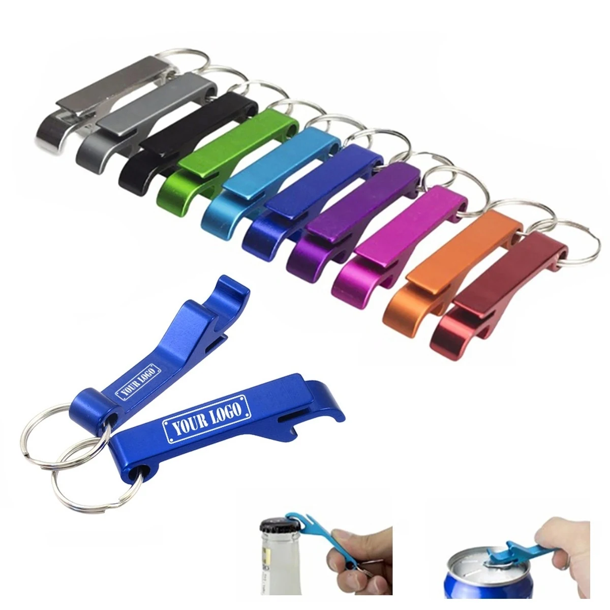 Bulk Aluminum Opener Keychain 1