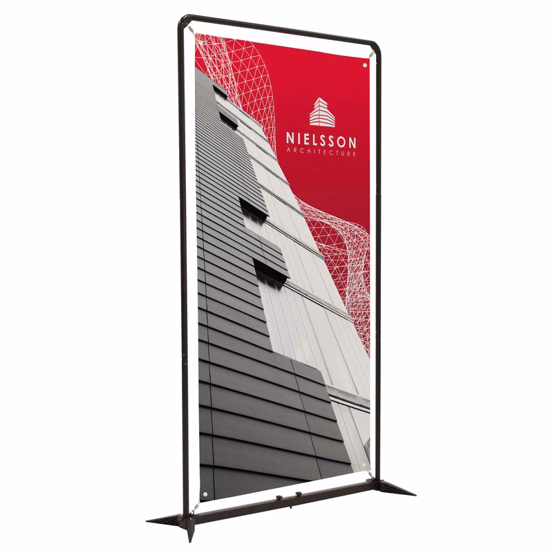4.5' FrameWorx Banner Display Kit (Single-Sided, 13 oz. Smooth Scrim Vinyl)