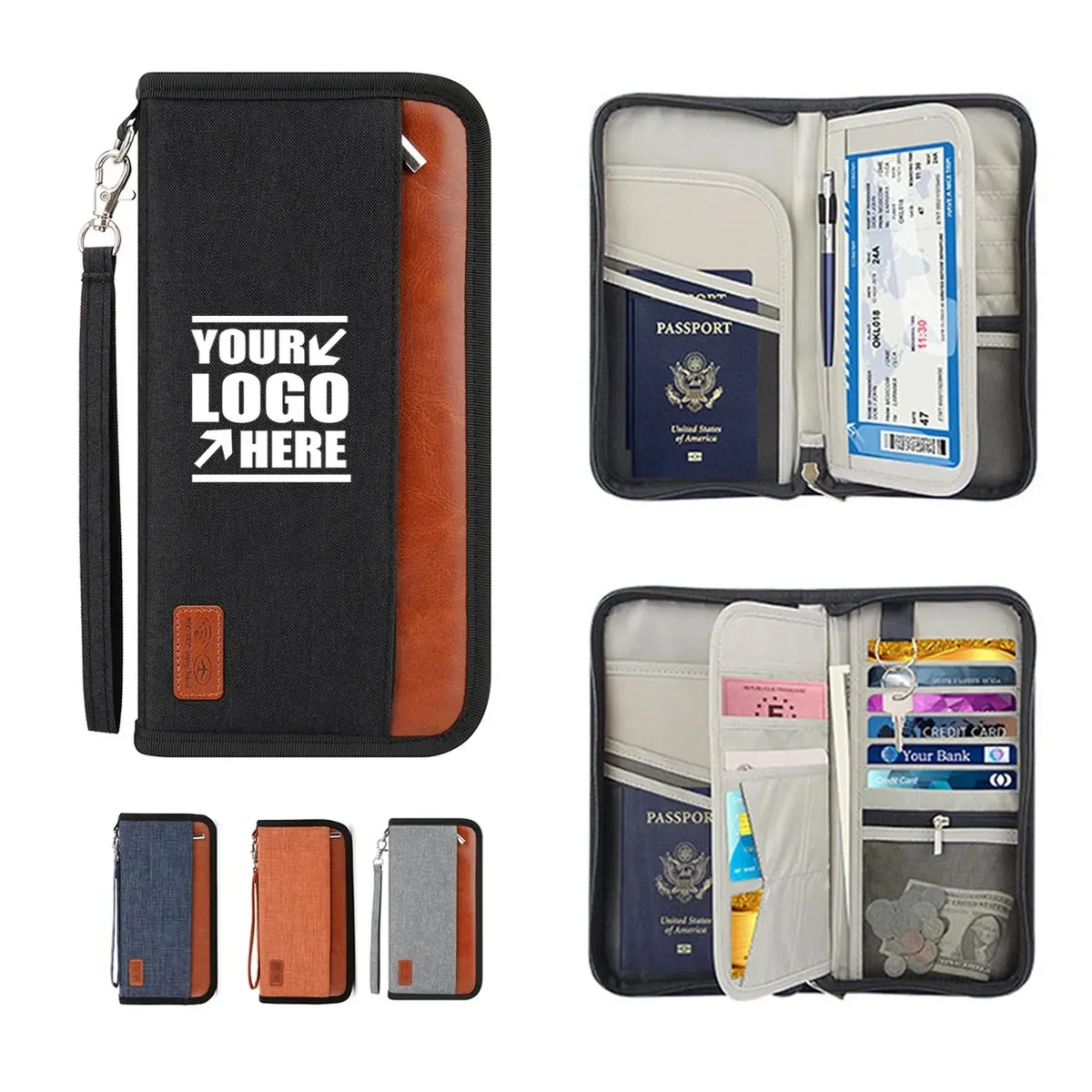 RFID Travel Passport Wallet-L 1