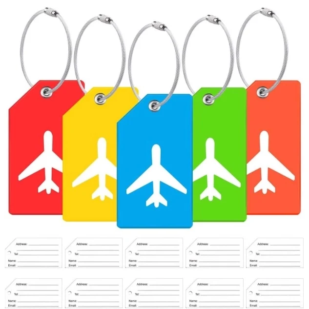 Silicone Luggage Tag With Name ID Card Perfect Quickly Spot 1