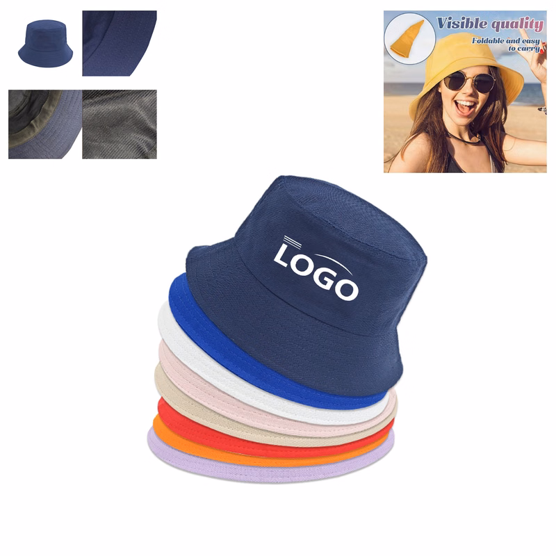 Full Color Imprint Pure Cotton Bucket Hat Sun Hat