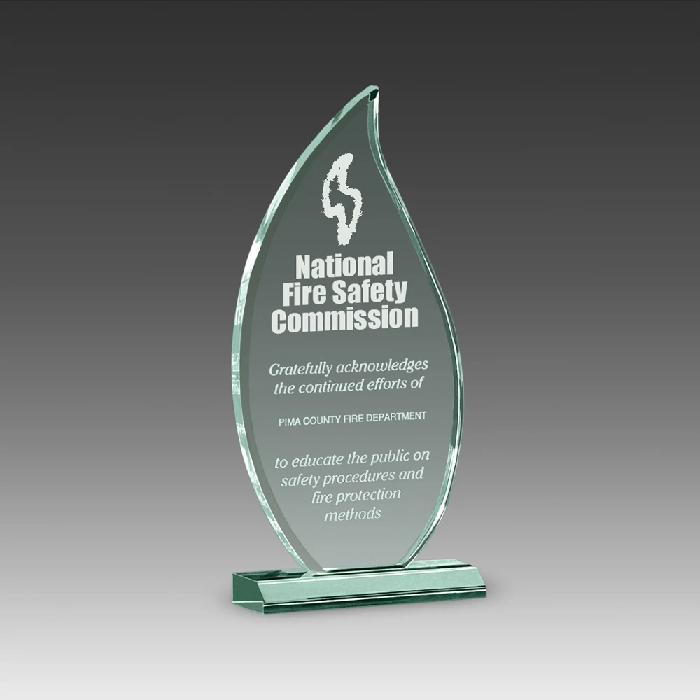 10" Premium Beveled Flame Award 1
