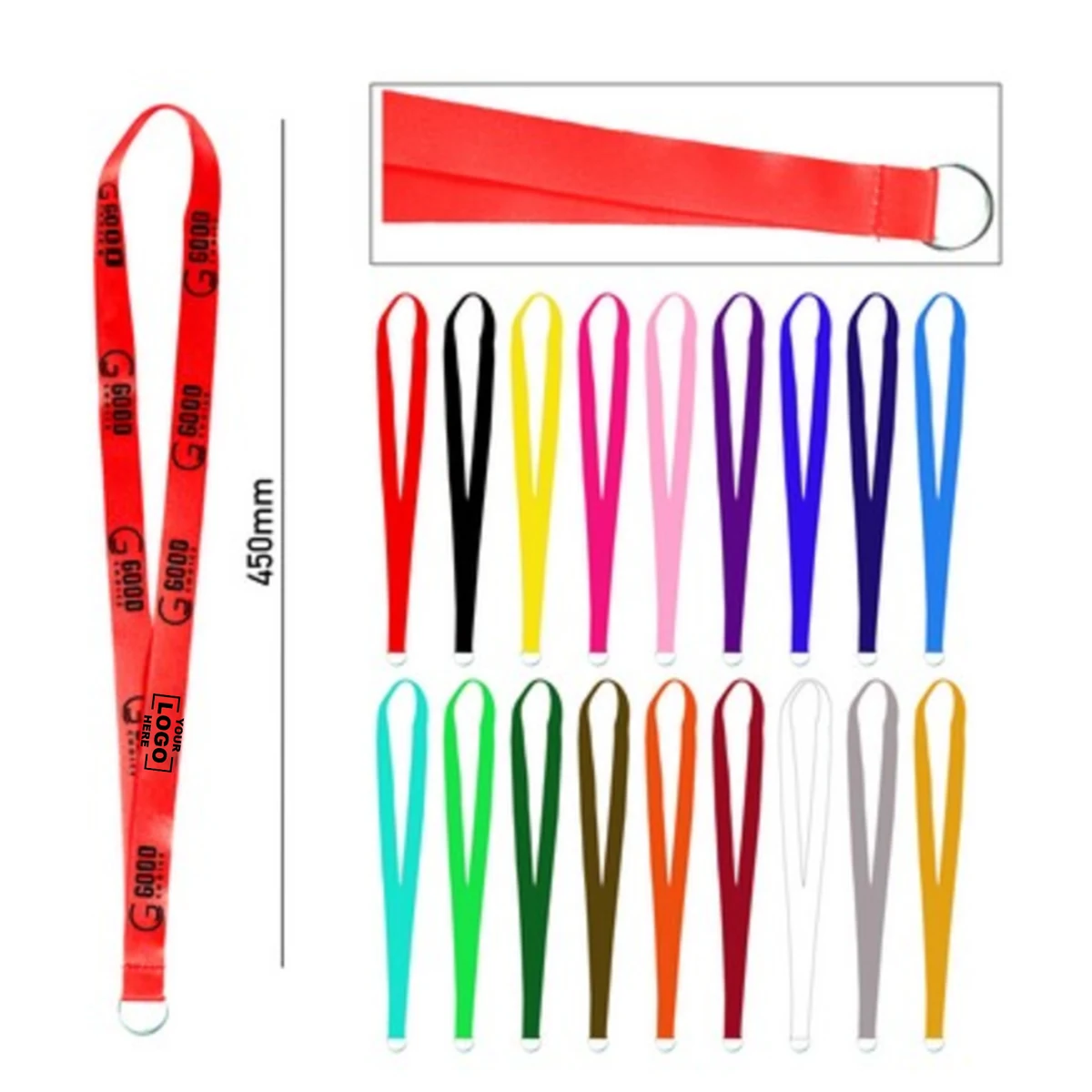 Full Color Lanyard with Metal Hook 1