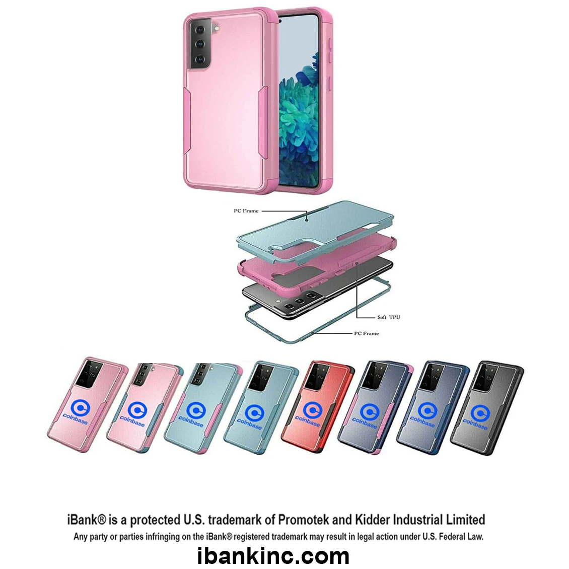 iBank ® Shockproof Case compatible with Galaxy A17/A16/S26/S25/S32 1