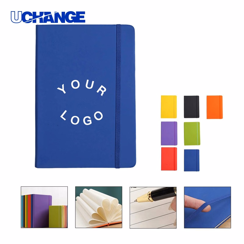 A5 Writing Notebook Journal with Strap and PU Leather Cover