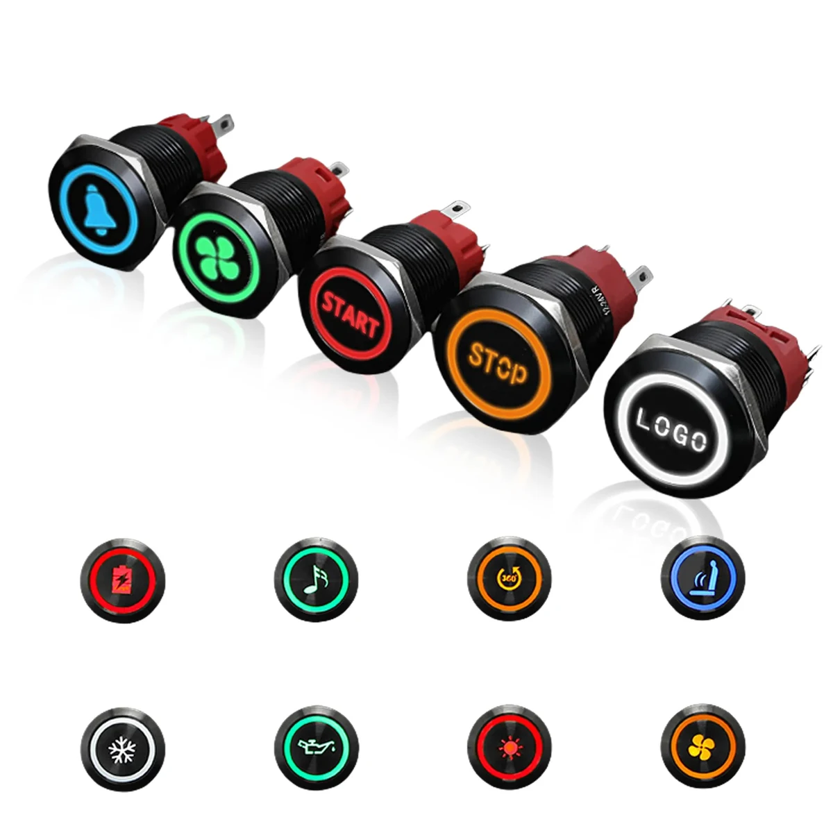Illuminated Metal Push Button Switch 1