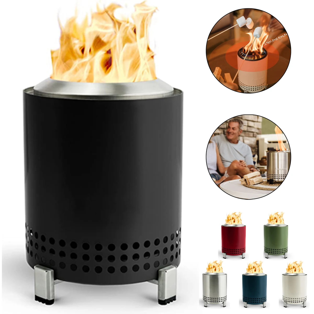 Stainless Steel Stove Mesa Tabletop Fire Pit 1
