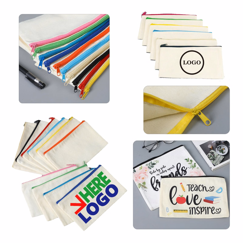 MOQ100 Canvas Stationery Pencil Case