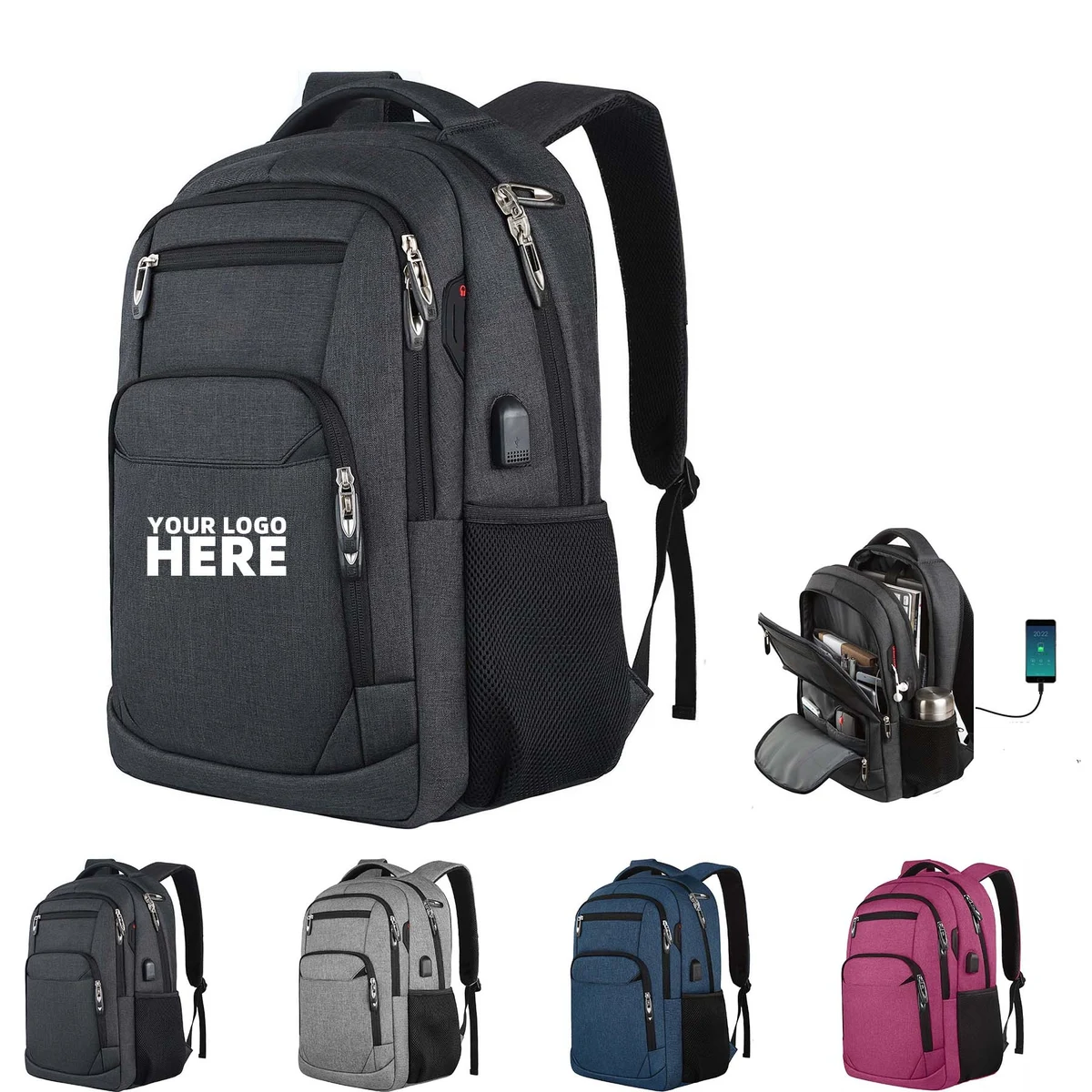 Lightweight Backpack With Charging Port 1