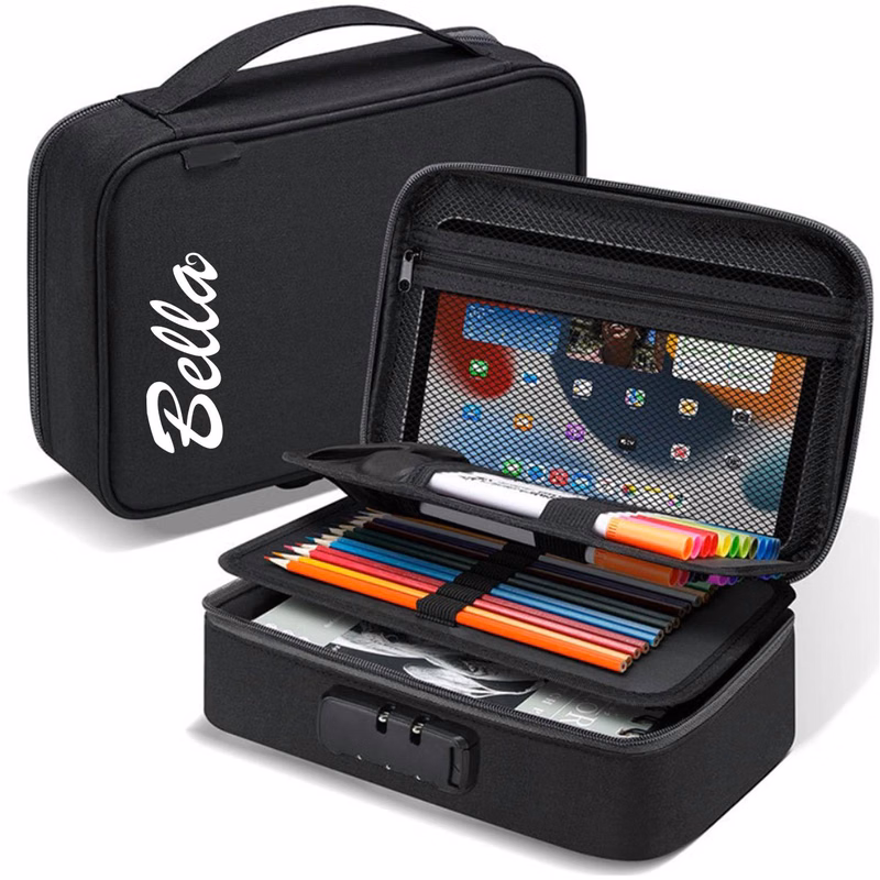 Large Capacity Pencil Pouch Case with Lock