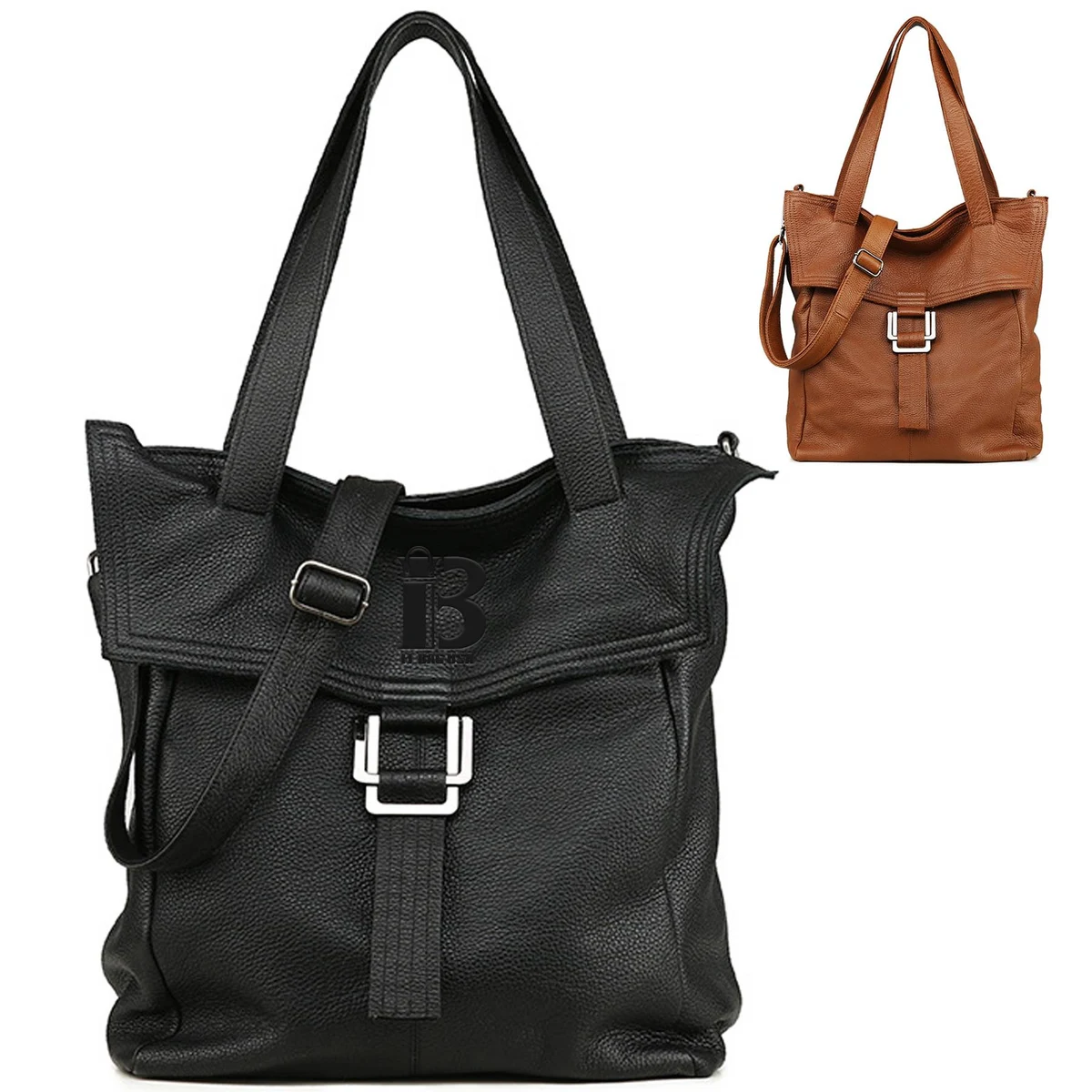 Genuine Leather Tote Shoulder Bag for Women 1