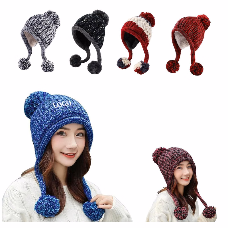Winter Sskiing Fleece Knitted hat