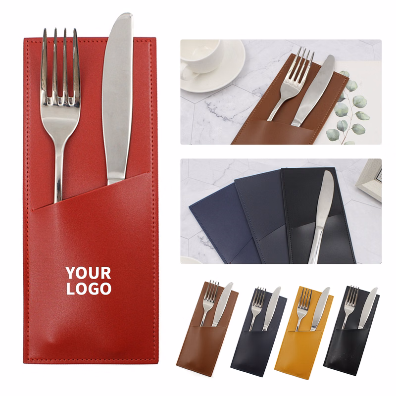 PU Leather Utensil Holder 8.7" x 3.6"