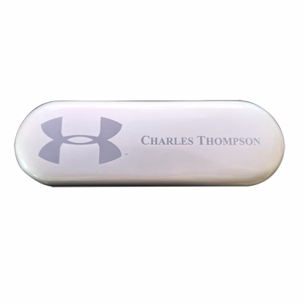 Silver Metal Engravable Pen Case