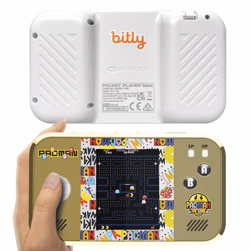 PAC-MAN 45th Anniversary Pocket Player Max Portable Gaming System by My Arcade®