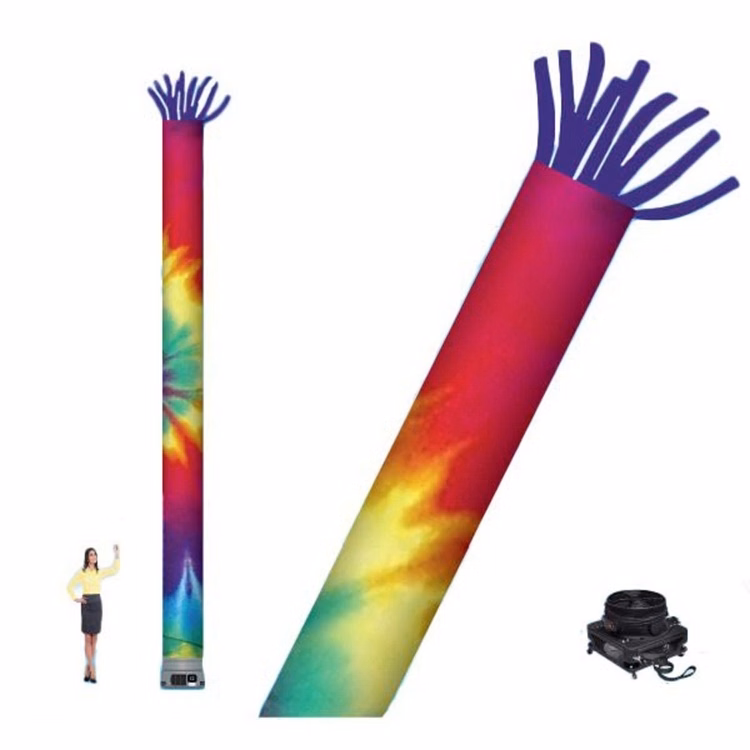 20 ft Straight Dancing Tubes Fabric with 18" Fan